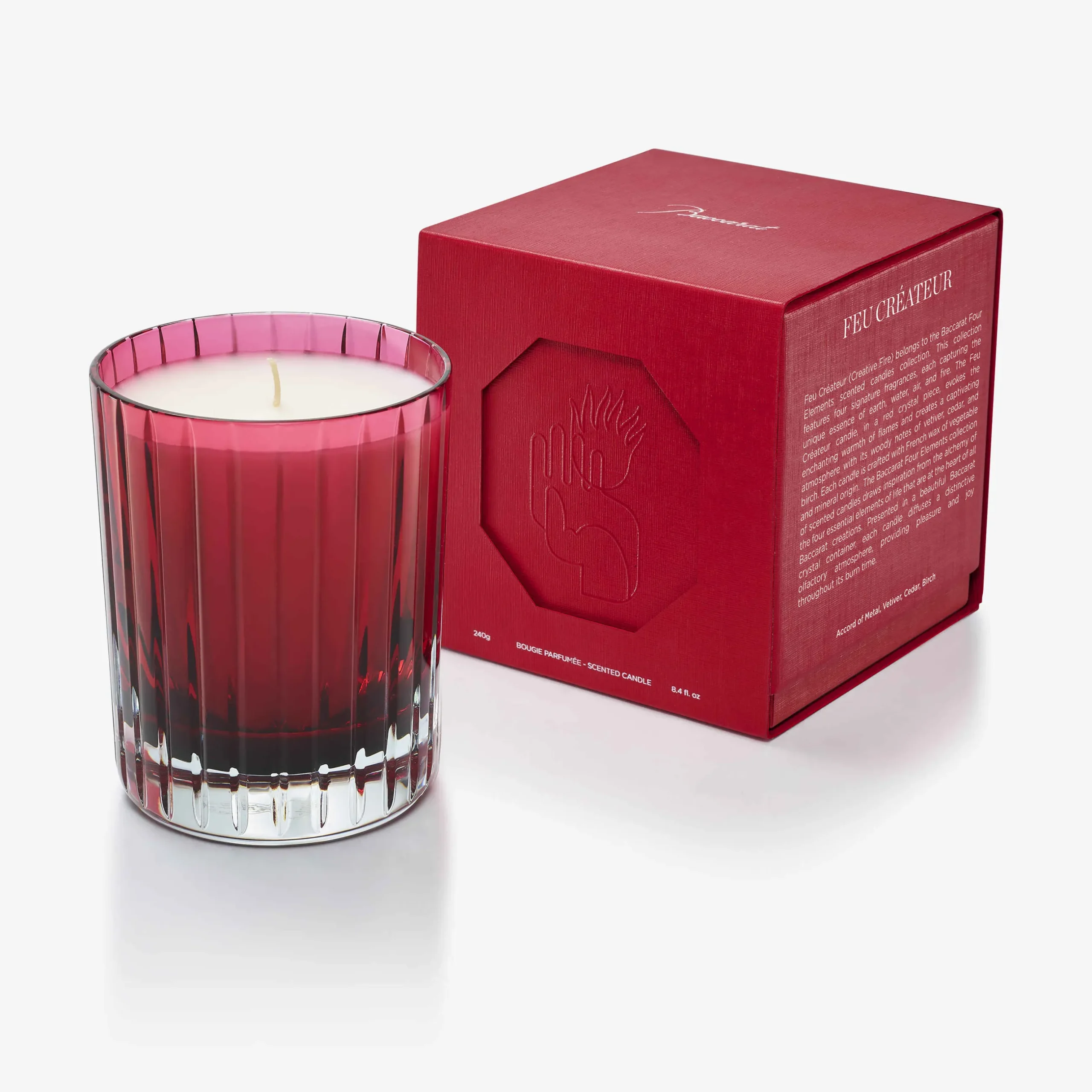 Votives & Candlesticks|Candles|Baccarat 4 Elements Scented Candle Feu Créateur
