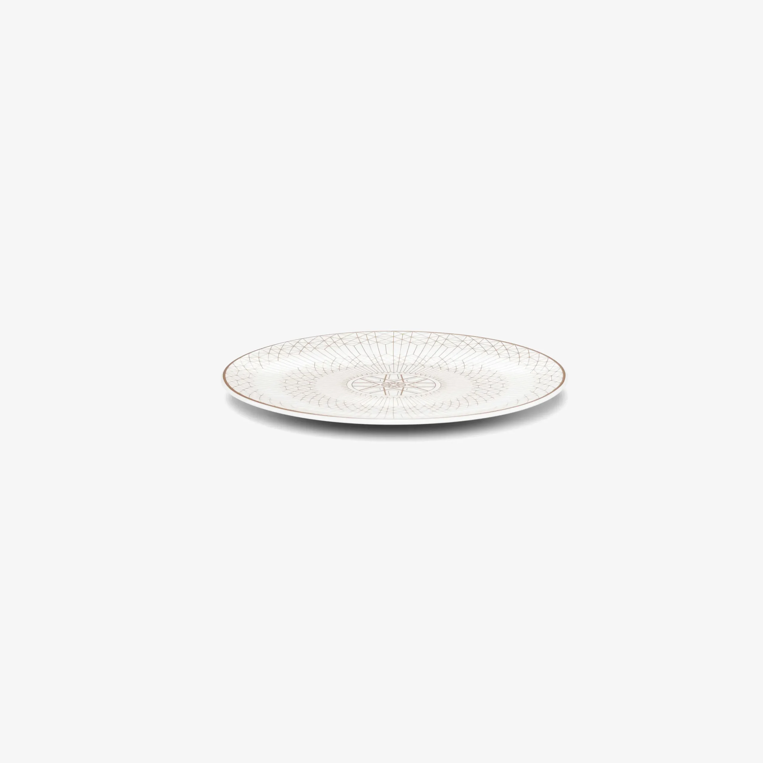 Plates|Baccarat Arcadia Gold & Platinum Bread Plate