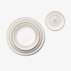 Plates|Baccarat Arcadia Gold & Platinum Bread Plate