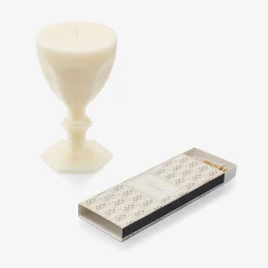 Candles|Baccarat Harcourt Glass Candle Ivory
