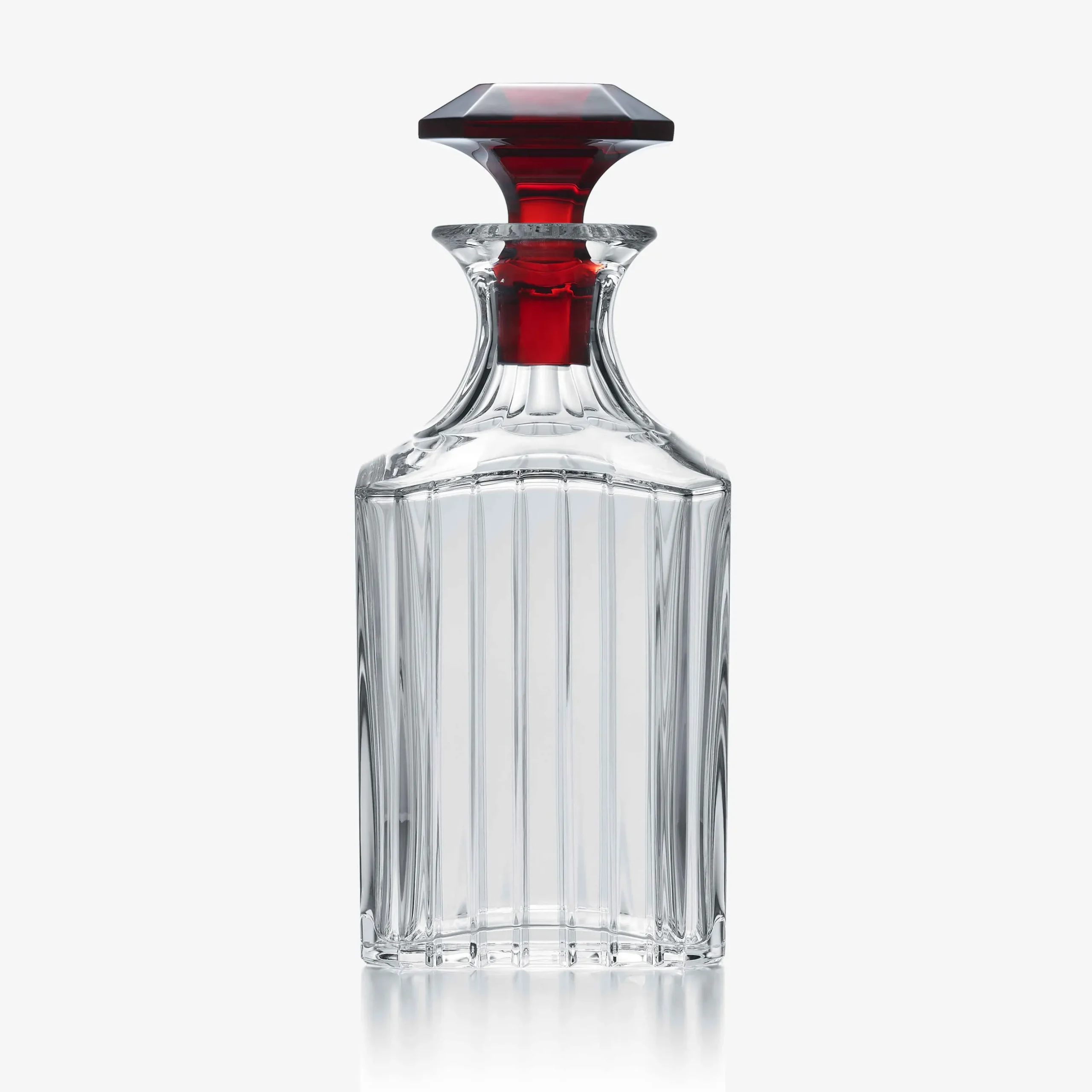 Decanters|Baccarat Harmonie Whiskey Decanter Clear & red