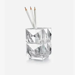 Desk Accessories|Baccarat Louxor Pencil Holder Clear