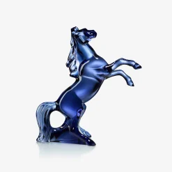 Animal & Prestige Sculptures|Baccarat Marengo Horse Sculpture Midnight Blue
