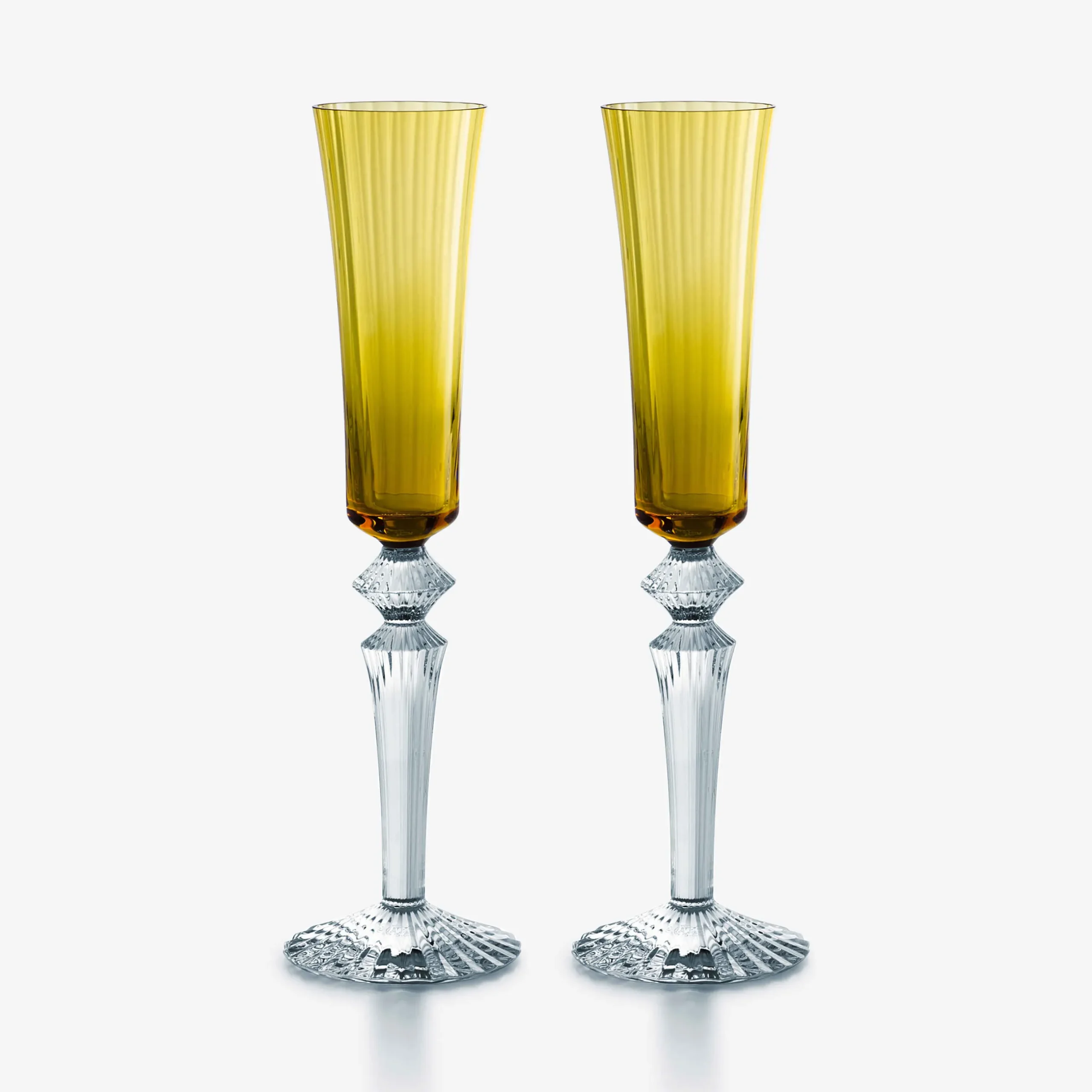 Wine, Champagne & Water Glasses|Baccarat Mille Nuits Flutissimo Flutes Champagne