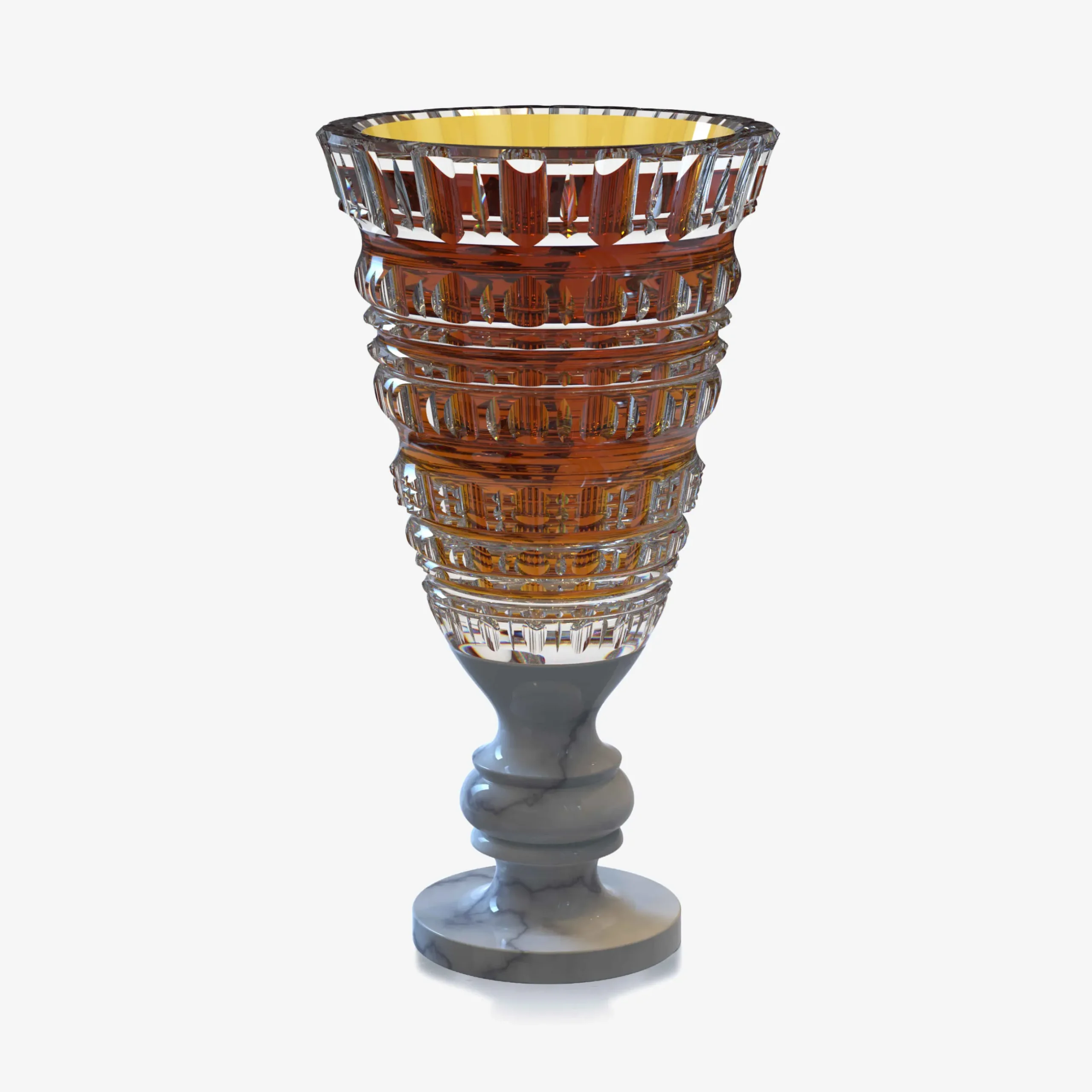 Prestige Vases & Bowls|Baccarat New Antique II Vase Amber