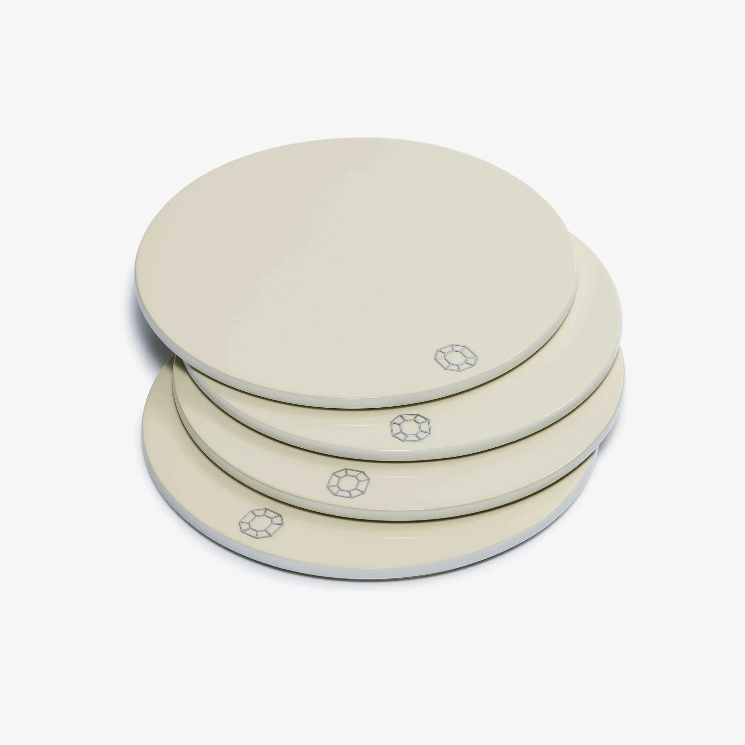 Trays & Coasters|Baccarat Octogone Coasters Ivory