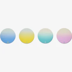 Desk Accessories|Trays & Coasters|Baccarat Octogone Colors of Joy Pastel Coasters X4