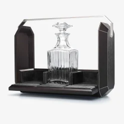 Bar Accessories|Baccarat Octogone Tantalus Black Oak