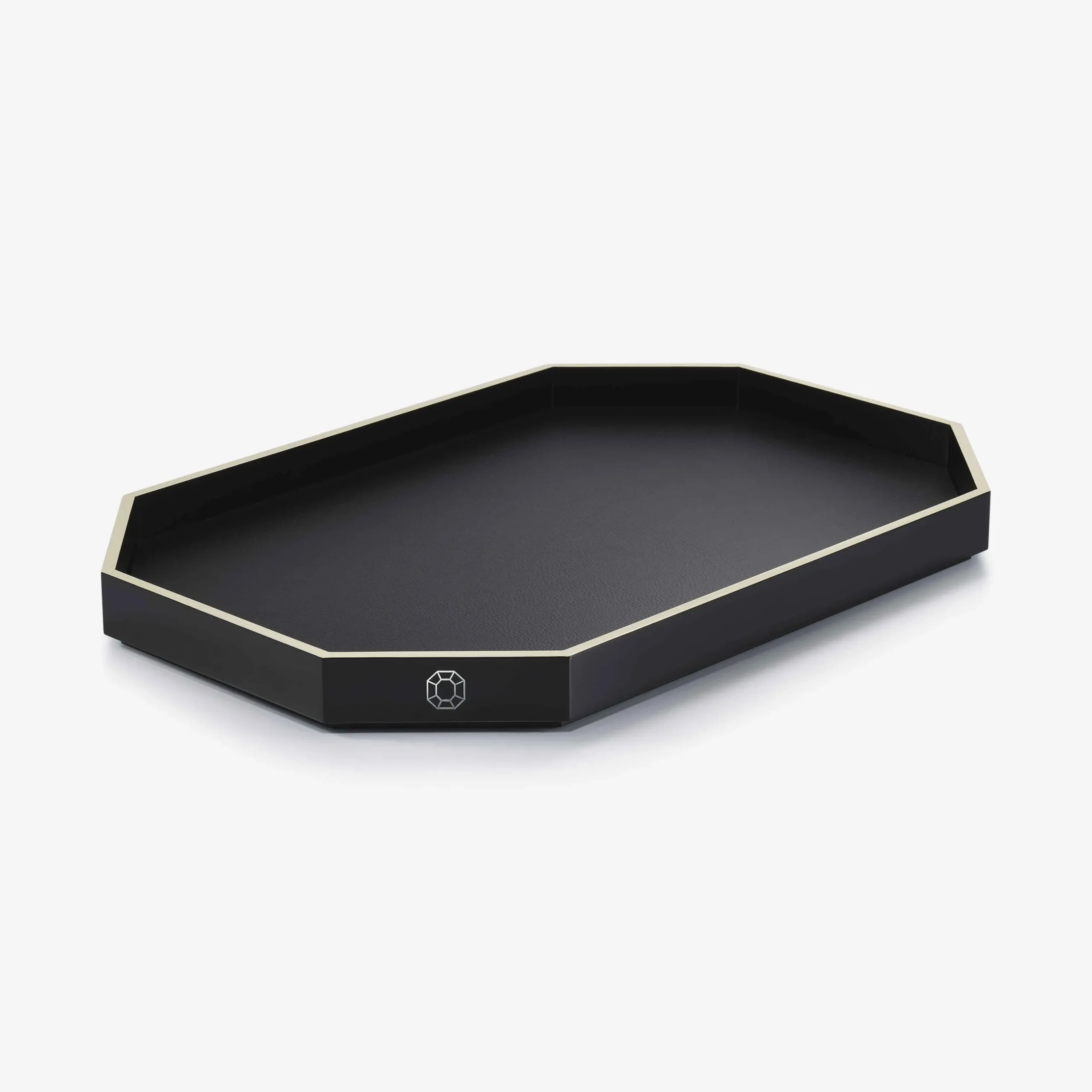 Trays & Coasters|Baccarat Octogone Tray L Black