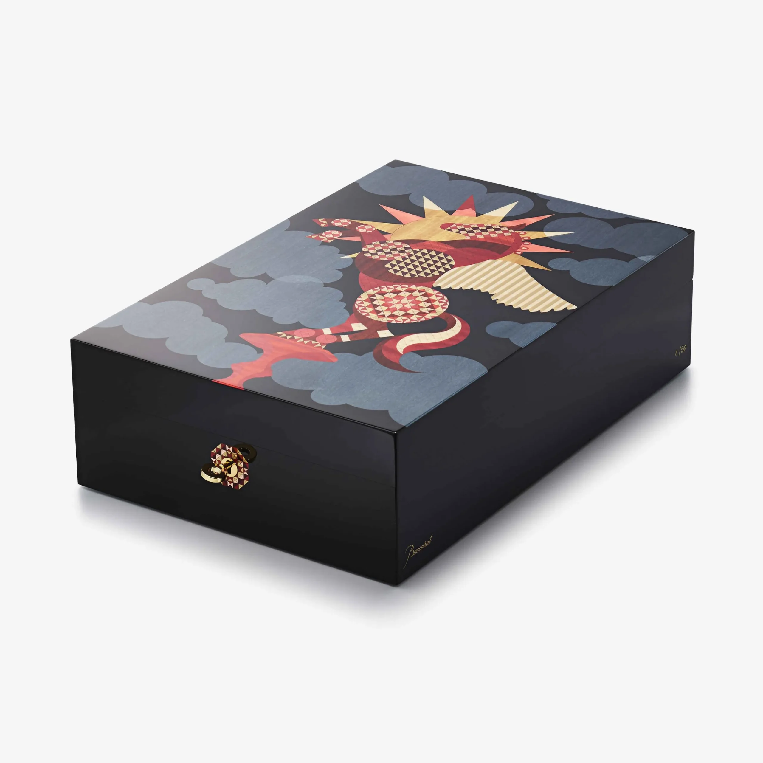 Desk Accessories|Baccarat Pegasus Cigar Humidor