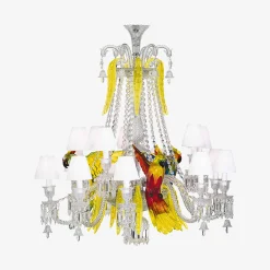 Chandeliers|Baccarat étrange Zénith Parrots Chandelier (15L)
