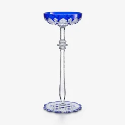 Wine, Champagne & Water Glasses|Champagne Flutes & Coupes|Baccarat Tsar Champagne Coupe Blue