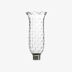 Lighting Accessories|Baccarat Tulip Hurricane Shade Scalloped Top Rice Grain
