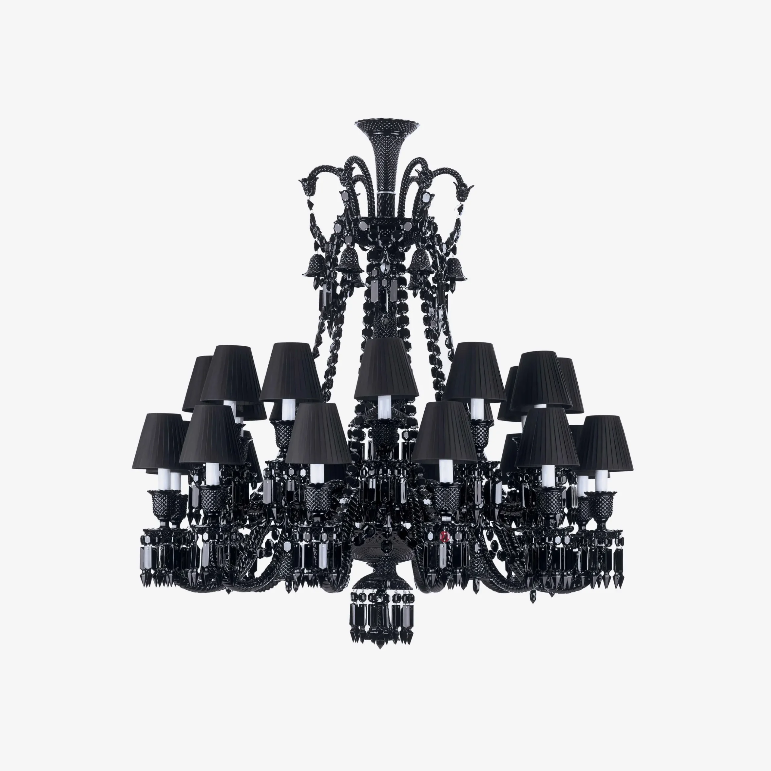 Chandeliers|Baccarat Zénith Chandelier Black (24L)