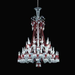 Chandeliers|Baccarat Zénith Chandelier Red (48L)