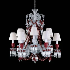 Chandeliers|Baccarat Zénith Chandelier Red (12L)