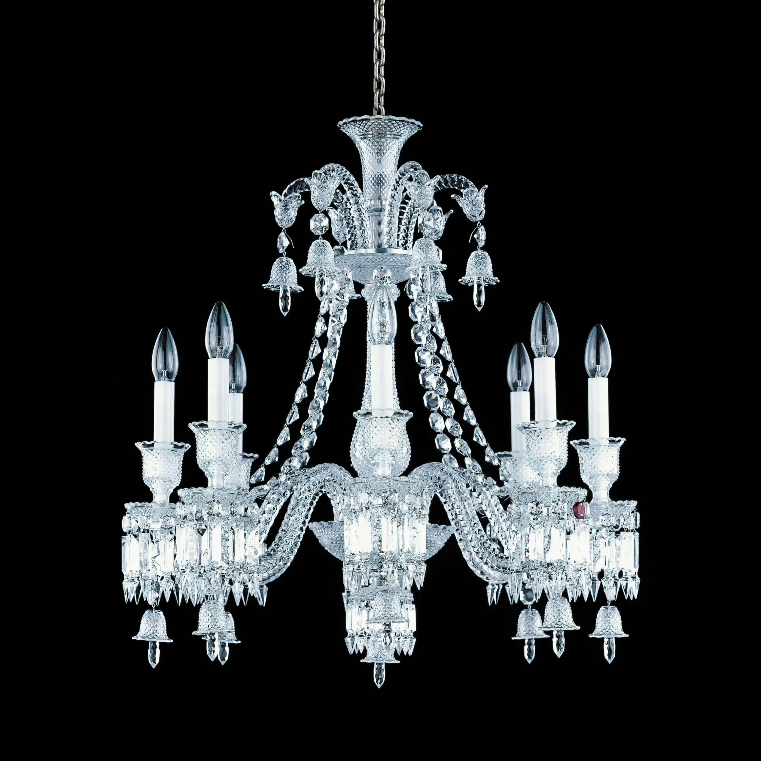 Chandeliers|Baccarat Zénith Chandelier Short (8L)