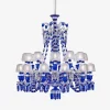 Chandeliers|Baccarat Zénith Faunacrystopolis Chandelier Blue (24L)