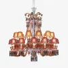 Chandeliers|Baccarat Zénith Faunacrystopolis Chandelier Pink & Champagne (24L)