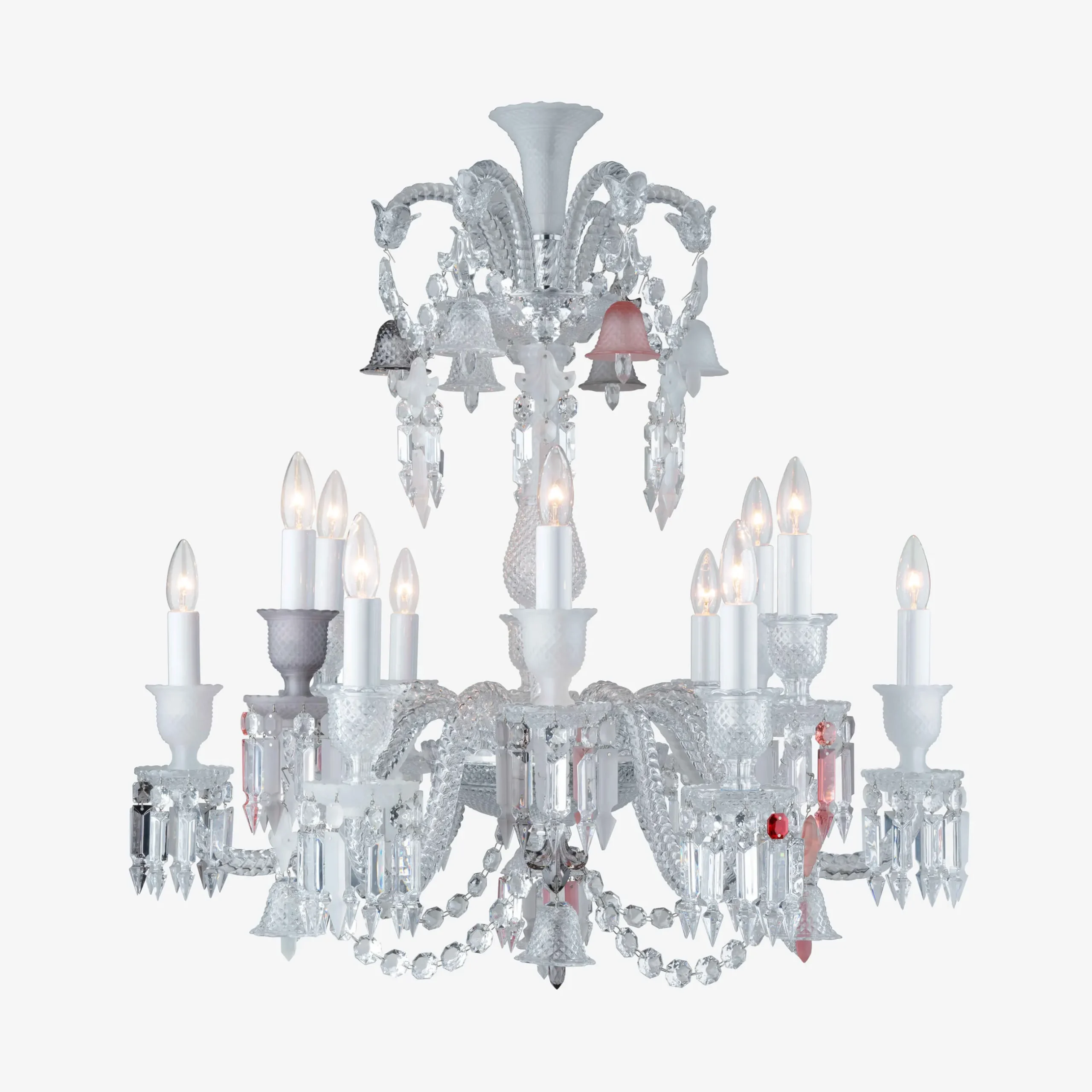 Chandeliers|Baccarat Zénith Flou, Je te Vois Flou Chandelier (12L)