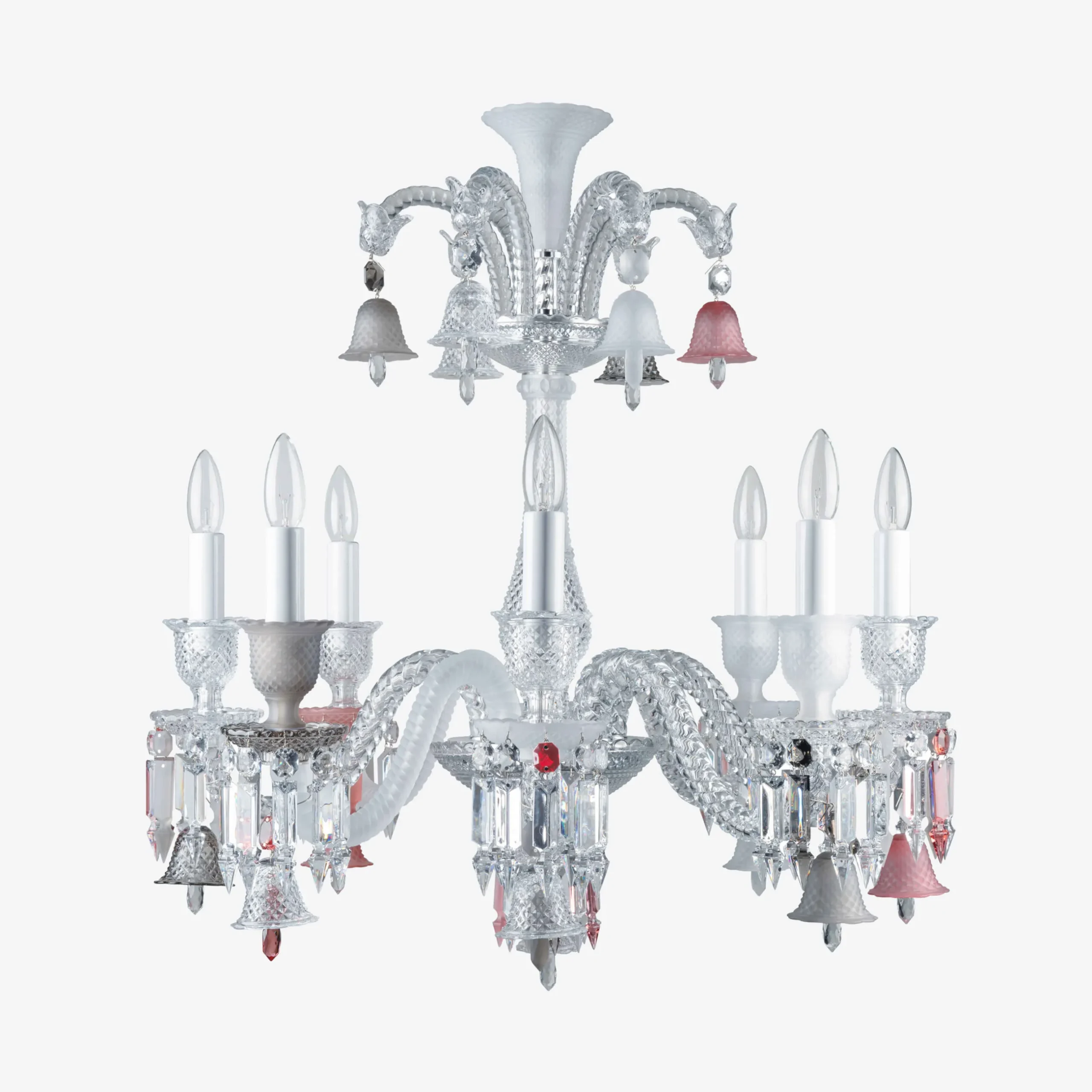 Chandeliers|Baccarat Zénith Flou, Je te Vois Flou Chandelier (8L)